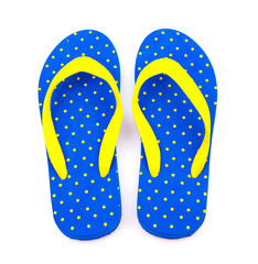 Flip flops isolated white background