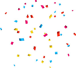 Confetti celebration background.