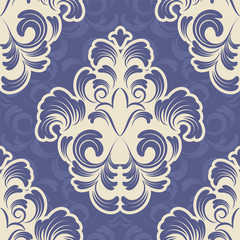 vector seamless backdrop. damask pattern. flower wallpaper