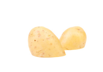 Cutted white potato