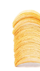 Stack of potato chips