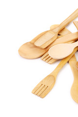 Wooden kitchen utensils