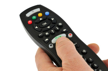 Télécommande en main