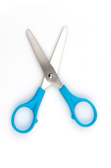Scissors isolated white background