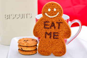 Home made gingerbread man