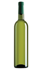 Wine bottle isolated. Vector illustration