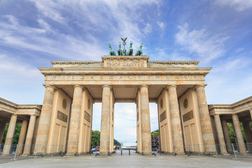 Fototapeta na wymiar Brandenburg gate of Berlin, Germany