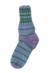 single isolated knitting sock