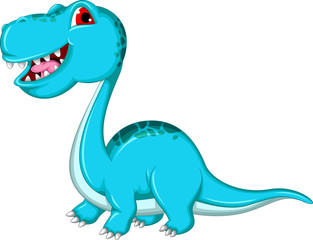 Naklejka premium funny Brontosaurus dinosaur