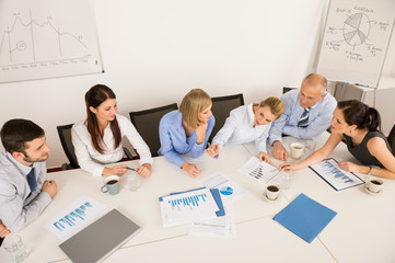 Business Team Discussing In Meeting