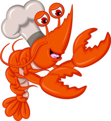 Cartoon Chef lobster