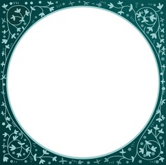 Floral background Fliese Spiegel Rahmen