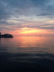 sunset from the coast