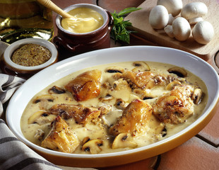 lapin à la moutarde