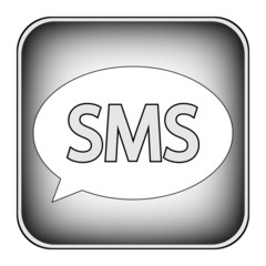 Sms green web icon