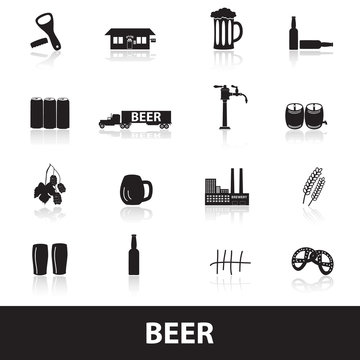 beer icons eps10