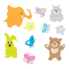 Baby  animals set
