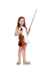 girl with violin