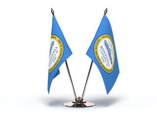 Miniature Flag of Boston Massachusetts