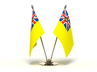 Miniature Flag of Niue Island