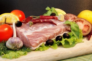 Still Life with Fresh Meat and Vegetables, XXXL