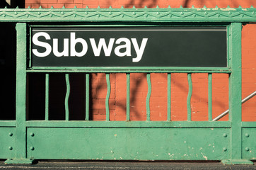 Subway entrance - New York City style