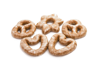cookies in glaze isolated