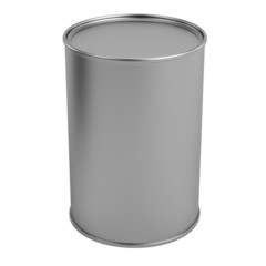 realistic 3d render of food can