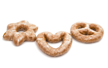 cookies in glaze isolated