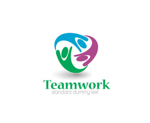Symbol of Teamwork, isolated vector design