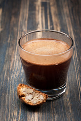 Coffee with biscotti