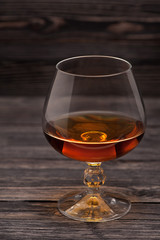 Glass of cognac