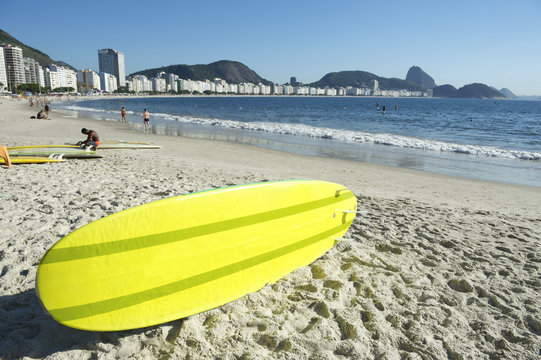 Stand Up Paddle Surfboard Copacabana Rio Brazil