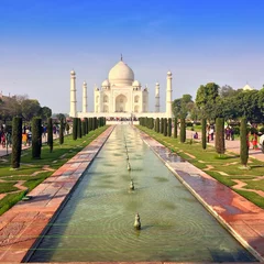 Zelfklevend Fotobehang Taj Mahal.Agra.India © Konstantin Kulikov