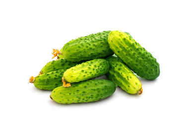 fresh cucumber isolated