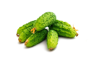 fresh cucumber isolated