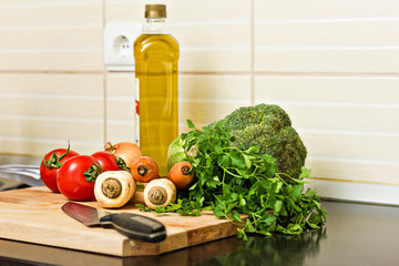 Healthy organic vegetables