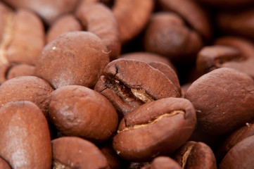 background from brown coffee beans