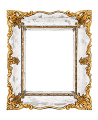 Vintage frame isolated on white background