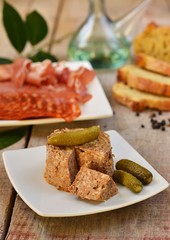 Pâté with pickles
