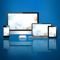 Mobile phone, tablet pc, laptop and computer