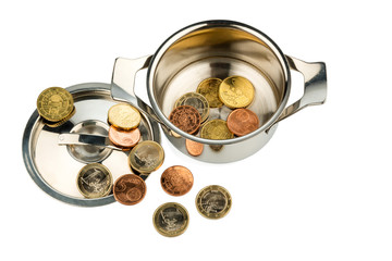 Topf mit Münzen