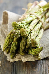 Green asparagus closeup.