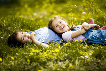 Girls having fun
