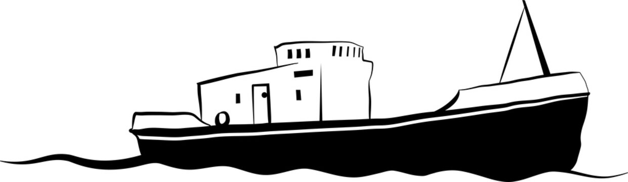 recommend clip art: Small fishing boat
