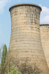 Abandoned Nuclear Power Plant Cooling Towers
