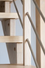 Detail of wooden stairs