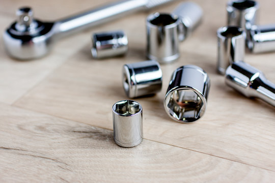 Sockets Laying on a Tool bench