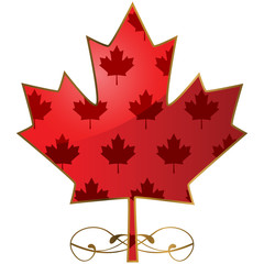 Obraz premium Fancy maple leaf