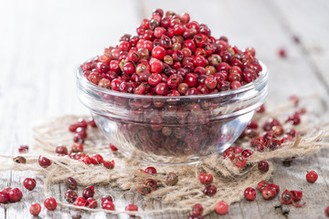 Bowl with Pink Peppercorns